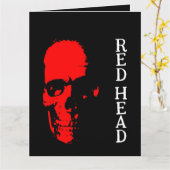 Grußkarte mit rotem Kopf Karte (Gelbe Blume)