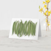 Grußkarte mit Streichbohnen Karte (Gelbe Blume)