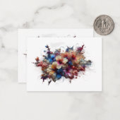 Grußkarte Mitteilungskarte (Vorderseite/Rückseite Beispiel)