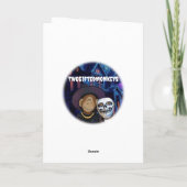 Grußkarte Monkey-Hexe Karte (Rückseite)