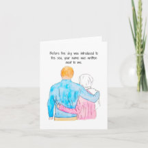 Grußkarte muslimisches Paar - Himmel und Meer