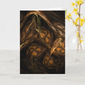 Grußkarte Mutter Erde Abstrakte Kunst Karte (Gelbe Blume)