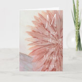 Grußkarte "Muttertag glücklich" Rosa Blume Karte (Vorderseite)