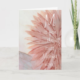 Grußkarte "Muttertag glücklich" Rosa Blume Karte