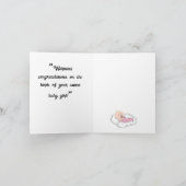 Grußkarte Neues Geborenes Baby Girl Karte (Innenseite)