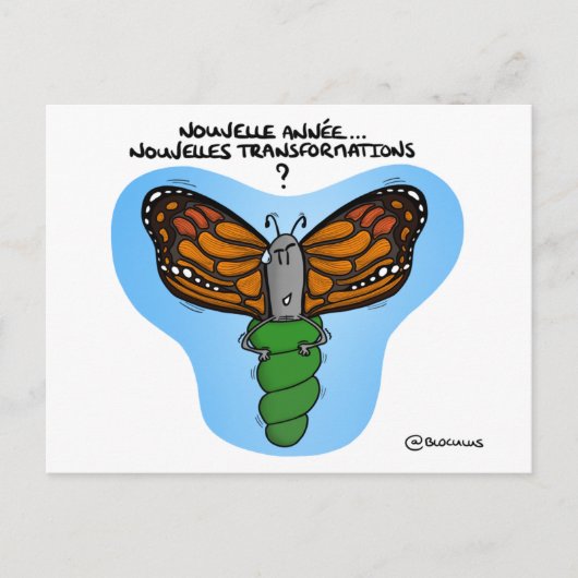 Grußkarte "Neutransformation" Postkarte (Vorderseite)