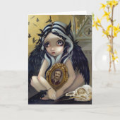 Grußkarte "Nevermore" Karte (Gelbe Blume)