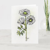 Grußkarte - NGA Wasserfarbe - Weiße Milch Karte (Vorderseite)