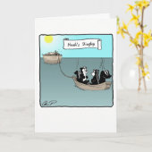 Grußkarte: Noah's Dinghy Karte (Gelbe Blume)