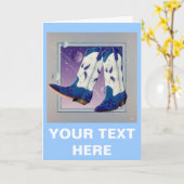 Grußkarte, Note Card - Electric Slide Cowboy B Karte (Gelbe Blume)