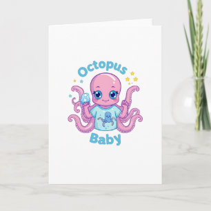 Grußkarte Octopus Baby  Karte