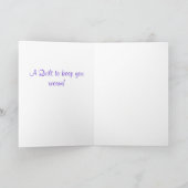 Grußkarte oder Note Card für Quilt-Lover-Hunde Karte (Innenseite)