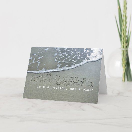 Grußkarte OPTIMISMUS Dankeskarte (Vorderseite)