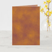 Grußkarte Orange und Lila Wolken Karte (Gelbe Blume)