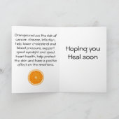 Grußkarte ORANGES Karte (Innenseite)