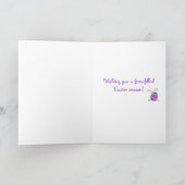 Grußkarte "Osterfarben" Feiertagskarte (Innenseite)