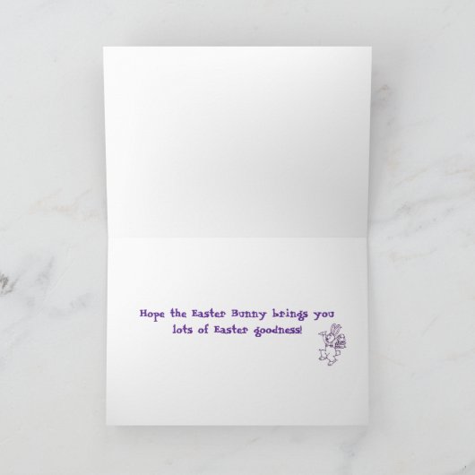 Grußkarte "Osterglücklichkeit" Feiertagskarte (Innenseite)