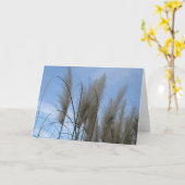 Grußkarte - Pampas Grass Karte (Gelbe Blume)