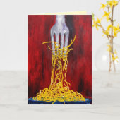 Grußkarte Pasta Karte (Gelbe Blume)