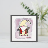 Grußkarte "Pastor Gnome" Karte (Stehend Vorderseite)