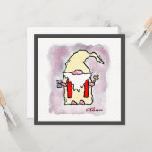 Grußkarte "Pastor Gnome" Karte (Vorderseite/Rückseite Beispiel)