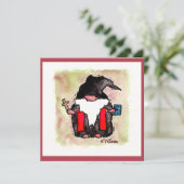 Grußkarte "Pastor Gnome" Karte (Stehend Vorderseite)