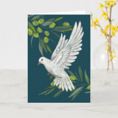 Grußkarte "Peace Dove and Olive Branches" Karte (Gelbe Blume)