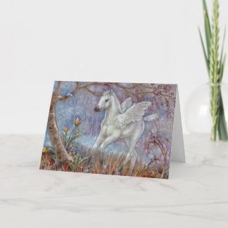 Grußkarte - Pegasus Foal Feiertagskarte