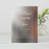 Grußkarte personalisiert Sympathie Karte (Stehend Vorderseite)