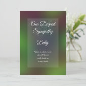 Grußkarte personalisiert Sympathie Karte (Stehend Vorderseite)