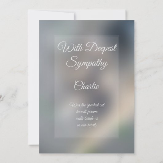 Grußkarte personalisiert Sympathie Karte (Vorderseite)