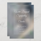 Grußkarte personalisiert Sympathie Karte (Vorne/Hinten)