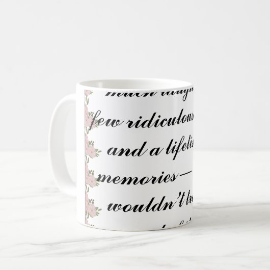 Grußkarte | Persönliche Karte für Geschwister, Fre Kaffeetasse (Vorderseite Links)