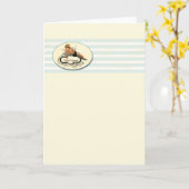 Grußkarte - PinUp Karte (Gelbe Blume)