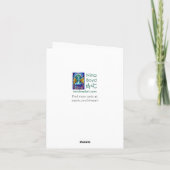 Grußkarte "Portrait" Dankeskarte (Rückseite)