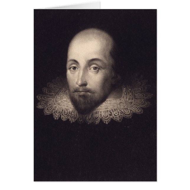 Grußkarte "Portrait of Shakespeare" (Vorne)