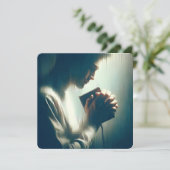 Grußkarte "Prayerful Moments" Karte (Stehend Vorderseite)