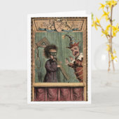 Grußkarte "Punch and the Hangman" Karte (Gelbe Blume)