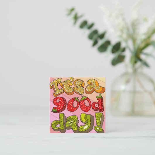 Grußkarte Quadratische Visitenkarte (Stehend Vorderseite)