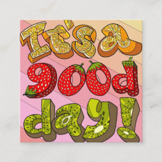 Grußkarte Quadratische Visitenkarte