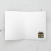 Grußkarte - Racket für Weihnachten (Innenseite)