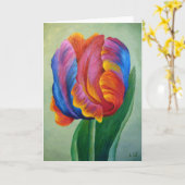 Grußkarte Rainbow Tulip Karte (Gelbe Blume)