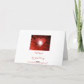 Grußkarte Red Heart Karte (Rückseite)