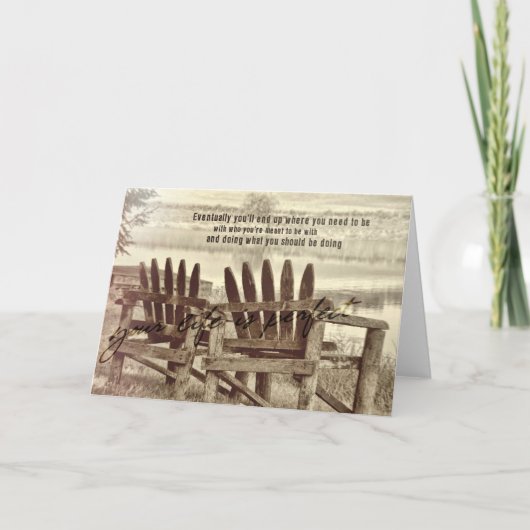 Grußkarte REFLEKTIEREN Dankeskarte (Vorderseite)