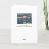 Grußkarte "rosa Lotus-Blüte" Karte (Rückseite)