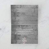 Grußkarte Rosa Valentine Hearts Tree Karte (Innenseite)