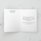 Grußkarte Rose Beileid Karte (Innenseite)