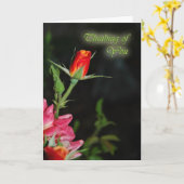 Grußkarte Rose Beileid Karte (Gelbe Blume)