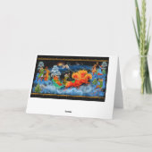 Grußkarte Russisches Handy Weihnachten (Rückseite)