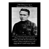 Grußkarte Saint Damien von Molokai (Vorne)